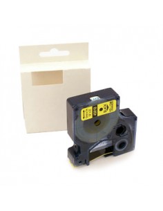 Fita Gravacao Dymo 12mmX7m Amarelo/Preto   (45018)