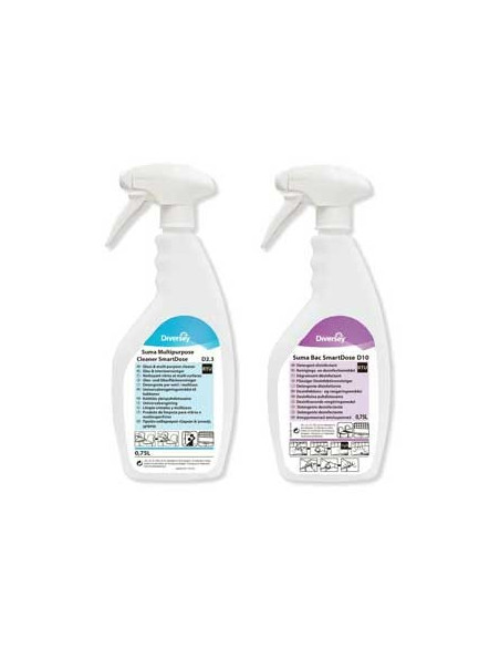 Frascos de 750 ml + Rótulos Suma Bac D10/D2.3 1un