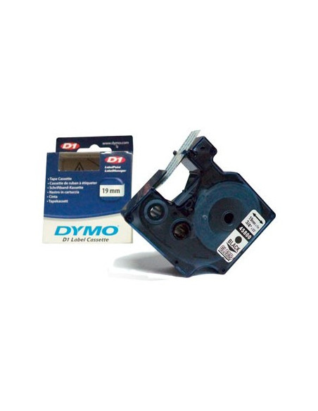 Fita Gravacao Dymo 19mmX7m Preto/Transparente  (45800)