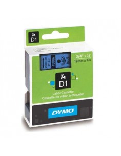 Fita Gravacao Dymo 19mmX7m Preto/Azul (45806)