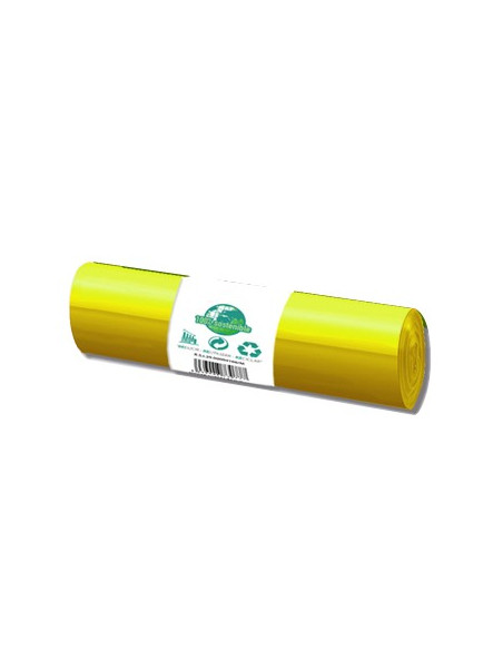 Sacos Lixo 100/120L Amarelo 20Kg 85x105cm Rolo 20un