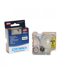 Fita Gravacao Dymo 19mmX7m Preto/Amarelo (45808)