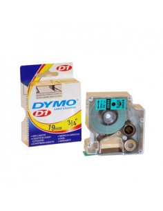 Fita Gravacao Dymo 19mmX7m Preto/Verde (45809)