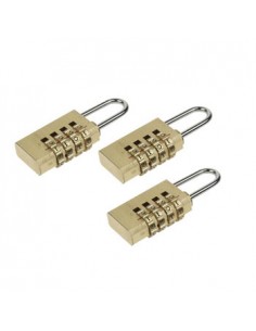 Cadeado de 20mm c/ codigo em pack de 3un