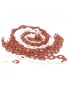 Corrente Sinalizacao Branco /Vermelho 6mm- 10mts