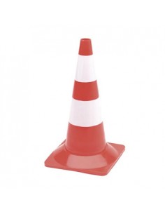 Cone Seguranca Branco/Vermelho 50cm