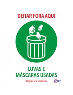 Sinalética Deitar Fora Aqui Adesivo A4 2un