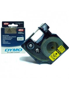 Fita Gravacao Dymo 24mmX7m Preto/Amarelo (53718)