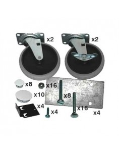 Kit de Rolamentos de Borracha Max System P/Rack 2+2 Branco