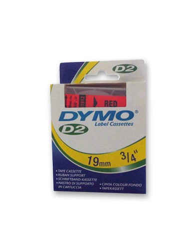 Fita Gravacao Dymo 19mmX10m Vermelha (61912)