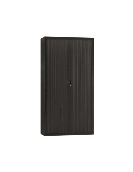 Armario Portas de Correr 4 Prateleiras 1000X420X1950 Preto