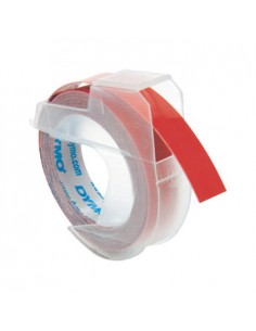 Fita Gravacao Dymo 09mmx3m Vermelho/Branco (898150)