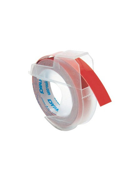 Fita Gravacao Dymo 09mmx3m Vermelho/Branco (898150)
