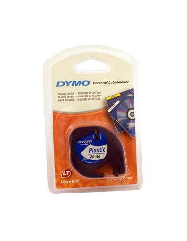 Fita Gravacao Dymo 12mmx4m Preto/Branco (91201)