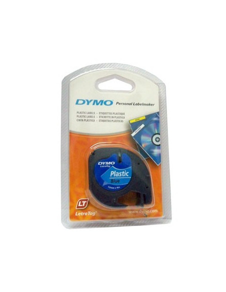 Fita Gravacao Dymo 12mmx4m Preto/Azul (91205)
