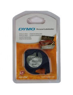 Fita Gravacao Dymo 12mmx4m Metal/Prata (91208)