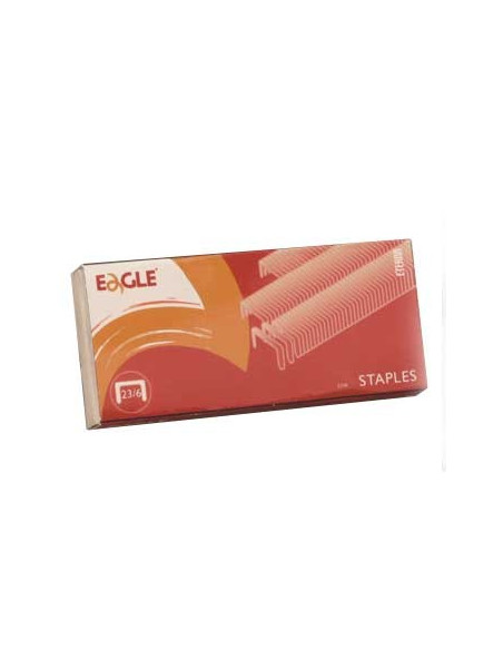 Agrafos 23/06 Eagle (10/40 Folhas) Cx1000un