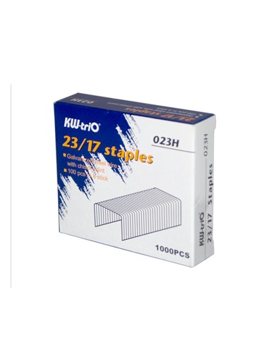 Agrafos 23/17 Kwtrio (100/140 Folhas) Cx1000 - 1un