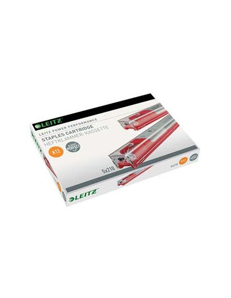 Agrafos K12 Vermelho 80Fls p/ Agrafador Leitz 5550 5x210