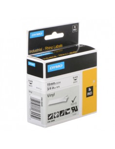 Fita Gravacao 19mmx5m Dymo Rhino 6000 Vinil Branco/Preto