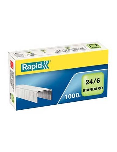 Agrafos 24/6 Rapid (2/20 Folhas) Cx1000un - 1un