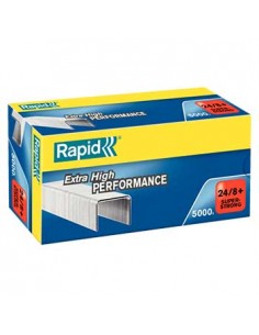 Agrafos 24/8 Rapid (10/50 Folhas) Cx5000