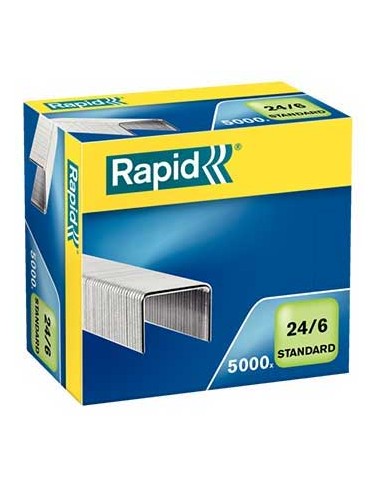 Agrafos 24/6 Rapid (2/20 Folhas) Cx5000un - 1un