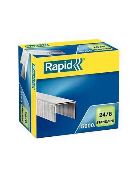 Agrafos 24/6 Rapid (2/20 Folhas) Cx5000un - 1un