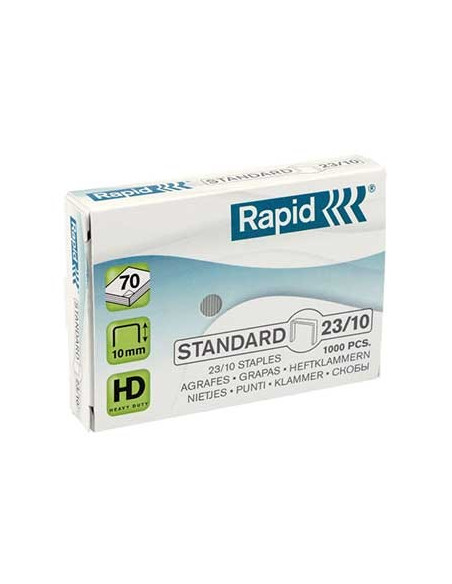 Agrafos 23/10 Rapid (10/60 Folhas) Cx1000 - 1un