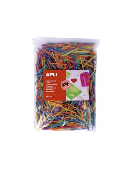 Mini Palitos de Madeira Cores Sortidas 1500un