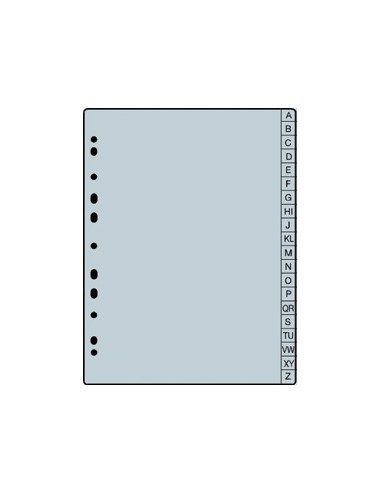 Recarga Separadores p/Agenda 1671020 A/Z, PP 0,13, A5 (ROMA