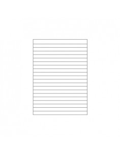 Caderno Papel Tipo Almaco A4 5Fls s/Margem 25 Linhas Branco