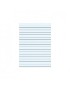 Caderno Papel Tipo Almaco A4 5Fls s/Margem 35 Linhas Azul