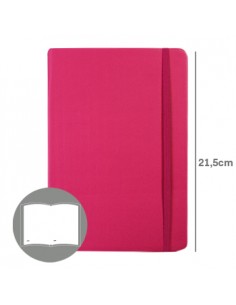 Bloco Notas Liso 21,5x14,5cm Semi Pele Rosa 116 Flh (agenda)