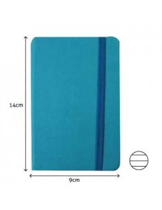 Bloco Notas Pautado 14x9cm Semi Pele Verde Esmeralda 116Fls