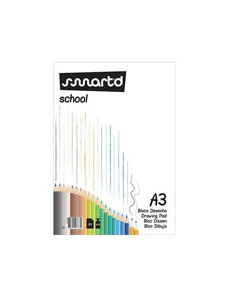 Bloco Papel Desenho A3 125gr 25 Folhas