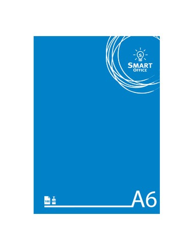 Bloco Notas Smart Office A6 Liso, 60gr, 100 Folhas