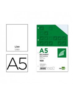 Recarga A5 Liso 100 Folhas 6 Furos