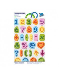 Bloco Adesivo Números e Símbolos 15fls x 30un