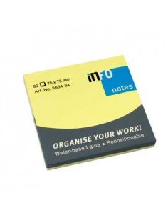 Bloco Adesivo Amarelo Forte 75x75mm 80Folhas