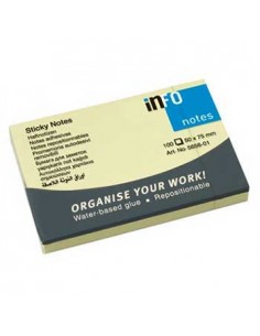 Bloco Adesivo Amarelo 50x75mm 100Folhas - 1un