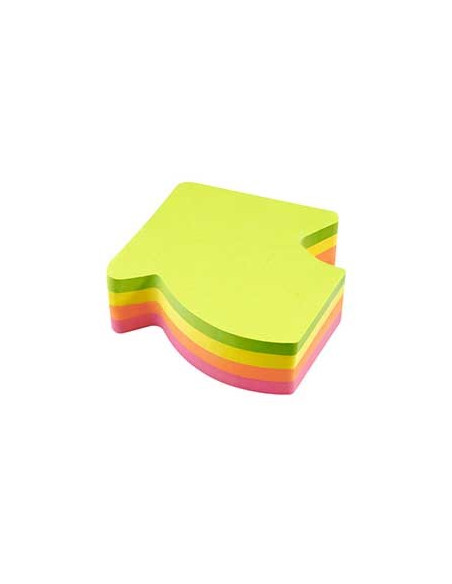 Bloco Adesivo Motivo Seta 70x70mm 200Folhas