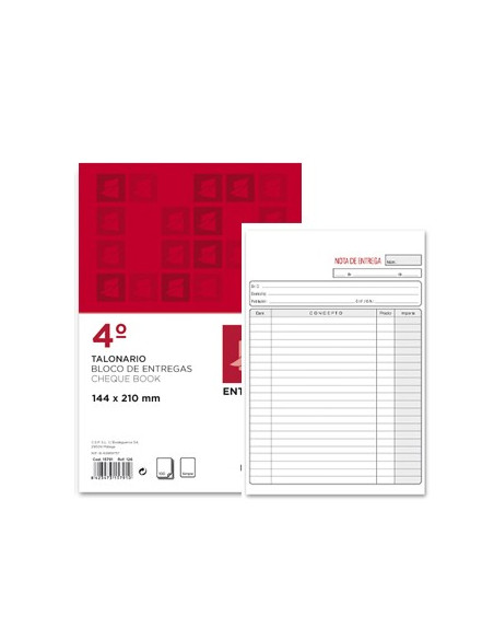 Blocos Impressos-Nota de Entrega- 155x215mm c/Triplicado