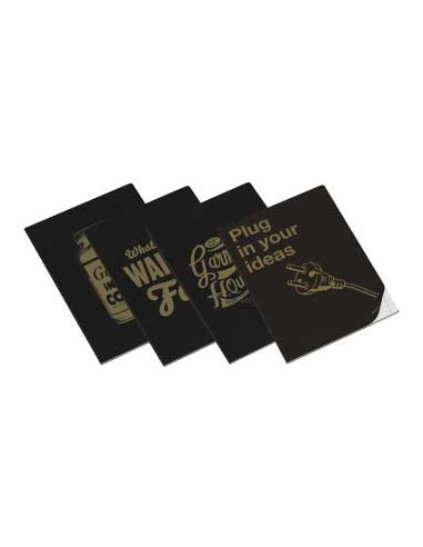 Caderno Agrafado Ambar Clever Gold A4 Pautado 90gr 40Fls