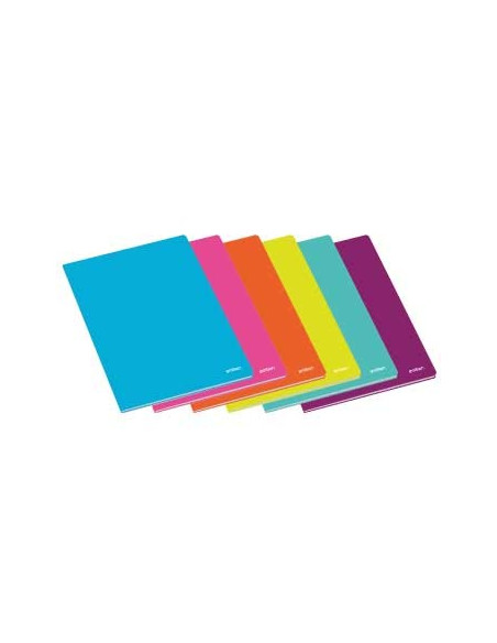 Caderno Agrafado Ambar School A4 Liso 60Fls