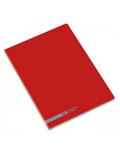 Caderno Agrafado Ambar School A4 Quadri 70gr 48Fls Vermelho