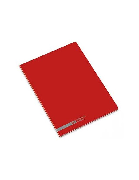 Caderno Agrafado Ambar School A4 Quadri 70gr 48Fls Vermelho