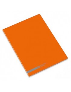 Caderno Agrafado Ambar School A5 Quadri 70gr 48Fls Laranja