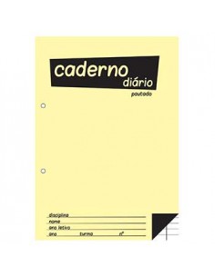 Caderno Diario Pautado 25x17,6 (B5) 40fls 60grs 1un