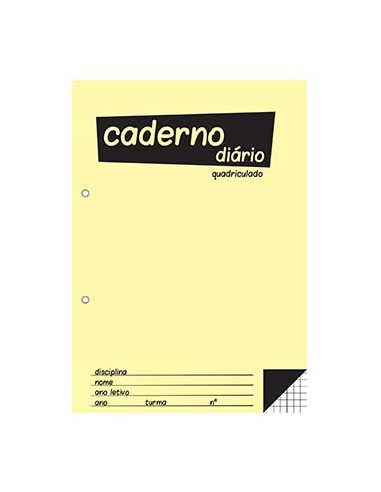 Caderno Diario Quadriculado 25x17,6 (B5) 40fls 60grs 1un